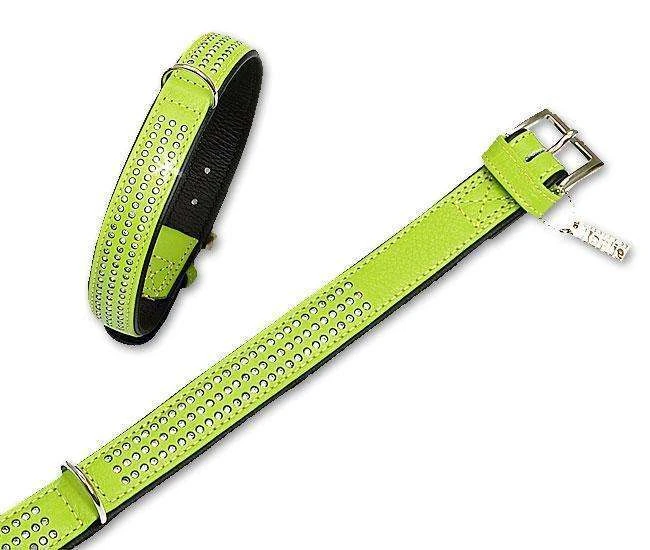 Karlie VINTAGE Strass Halsband 3-reihig - Kiwi 3 Karlie VINTAGE Strass Halsband 3-reihig - Kiwi