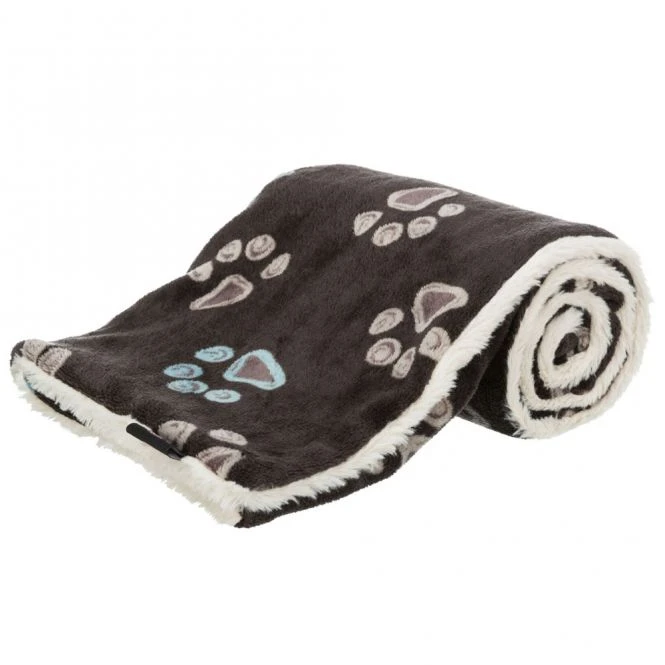 Trixie Plüsch-Decke Jimmy - Taupe/beige 4 Trixie Plüsch-Decke Jimmy - Taupe/beige – Bild 2