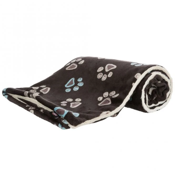 Trixie Plüsch-Decke Jimmy - Taupe/beige 6 Trixie Plüsch-Decke Jimmy - Taupe/beige – Bild 4