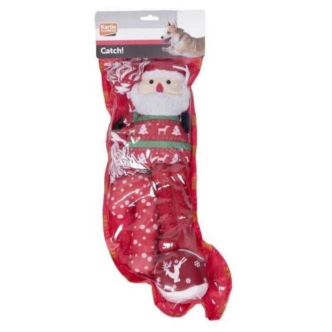 Karlie Flamingo Xmas-Geschenk Socke Für Hunde - Rot 3 Karlie Flamingo Xmas-Geschenk Socke Für Hunde - Rot