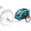 Trixie Fahrrad-Anhänger - Schwarz/türkis -FLEXI Verkäufe 9935241